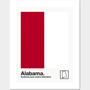 Alabama  // Original Minimalist Artwork Poster Design Posters and Art